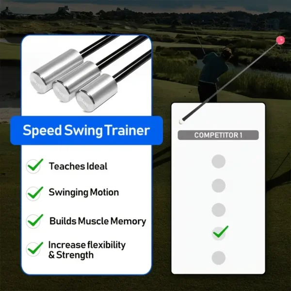 Golf-Schwungtrainer mit verschiedenen Gewichten – Bild 4